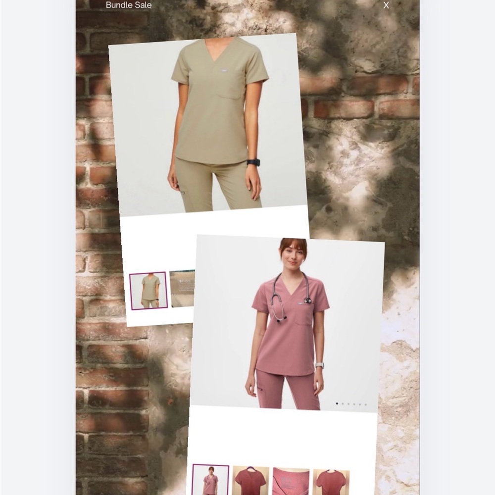 Figs Scrub Tops XS bundle